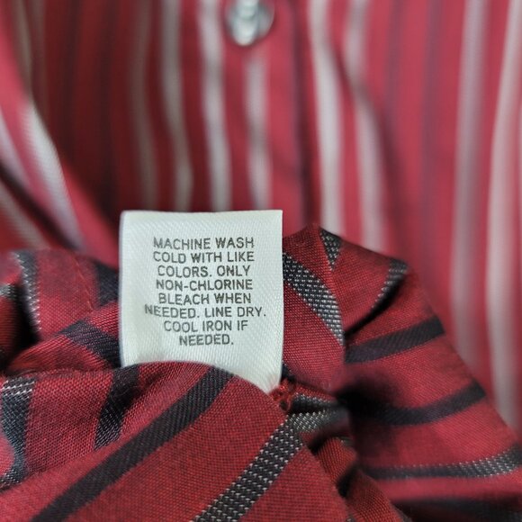 Express Design Studio Long Sleeve Stripes V- Shirt - Picture 6 of 8